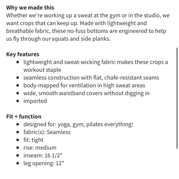 Lululemon In The Flow Crop Heathered Deep Coal 4 - Picture 10 of 10